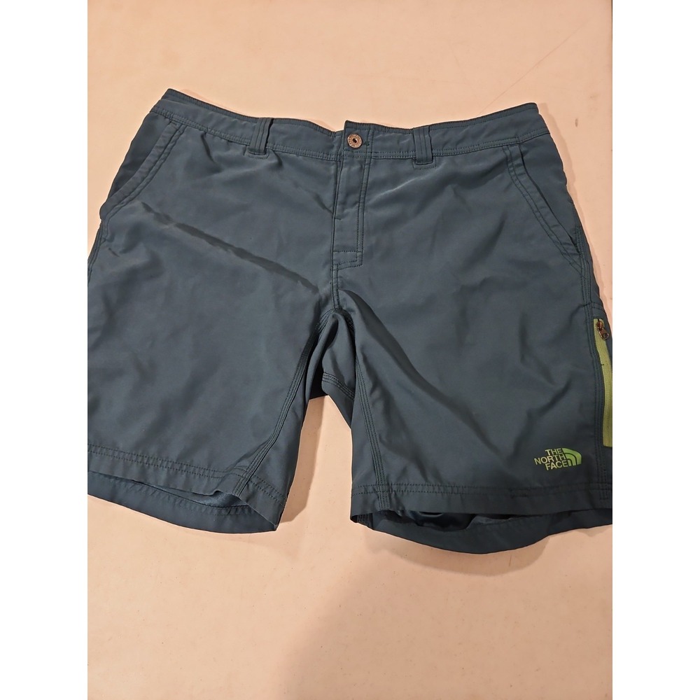 The North Face Mens Shorts Size 38 Green Running Hiking Camping Swimming EUC(259